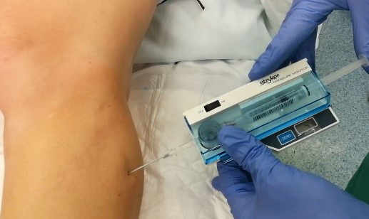 Medición compartimento lateral de la pierna